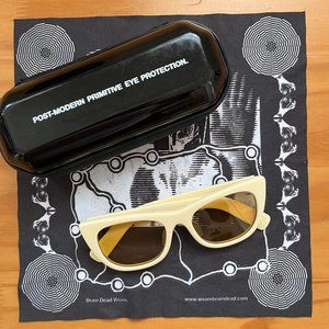 Brain Dead Natto Sunglasses Ivory/Tan